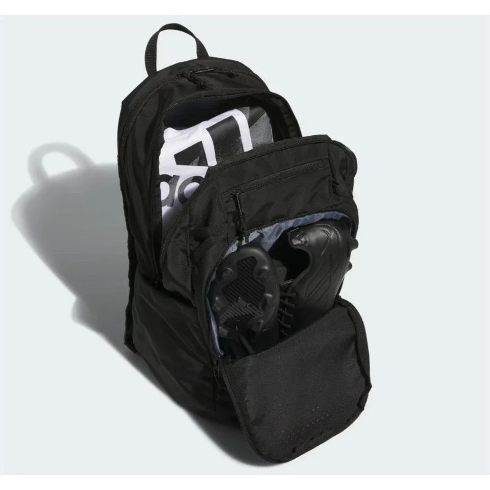 Adidas Black Defender 5 Backpack Laptop Gym School Bag New
